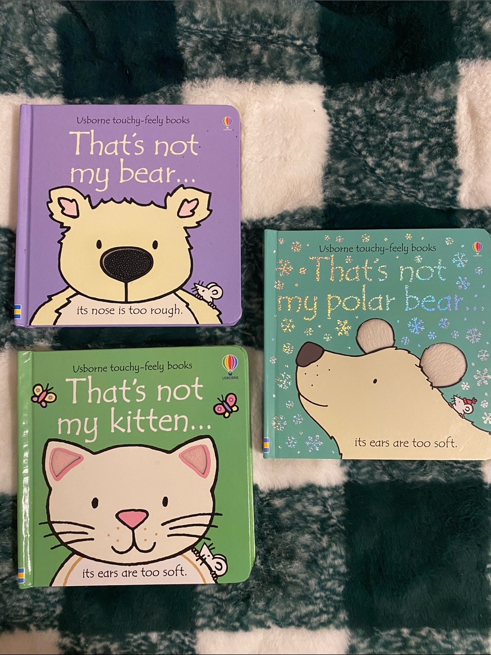 Usborne Touchy Feel Kid Books “That’s Not my Bear, Kitten & Polar Bear” gifts